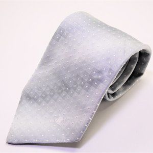 Celine Light Blue Silver Mens 100% Silk Necktie